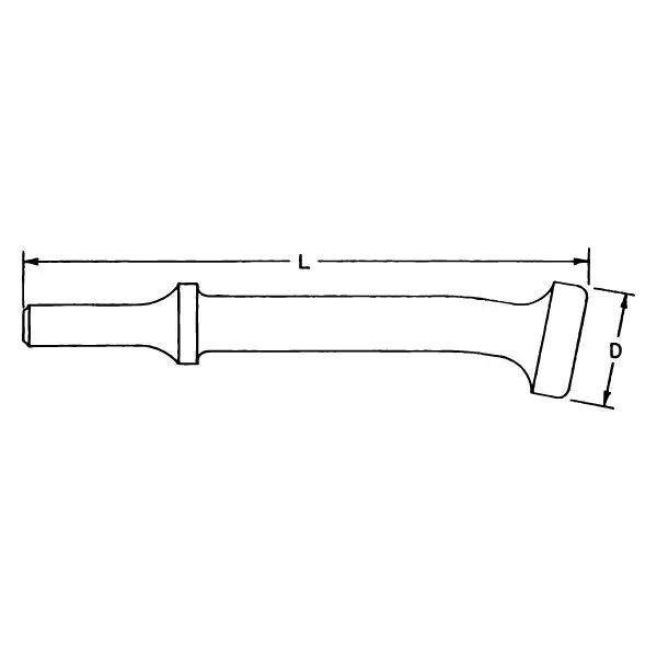 Dl162 - 0.498" Shank Offset Offset Flush Rivet Set 7 1/2" Length - 2