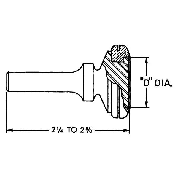 Dl172 - 0.401" Shank Straight Flush Rivet Set With Rubber Guard 2 1/4 2 5/8" Length - 2