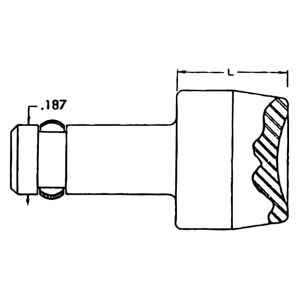 Dl200-4708 - Cupped Squeezer Set 0.187" Shank 1/4" Length 1/4" Universal An470 2
