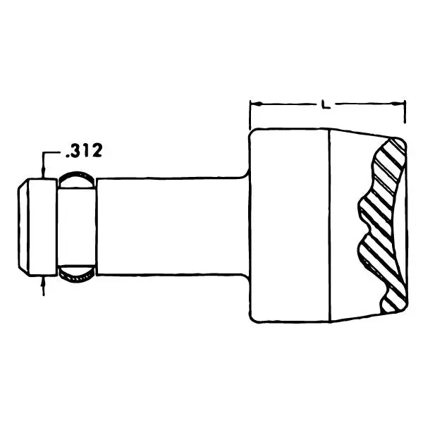 Dl242-43512 - Cupped Squeezer Set 0.312" Shank 1/2" Length 3/8" Round Button An435 2