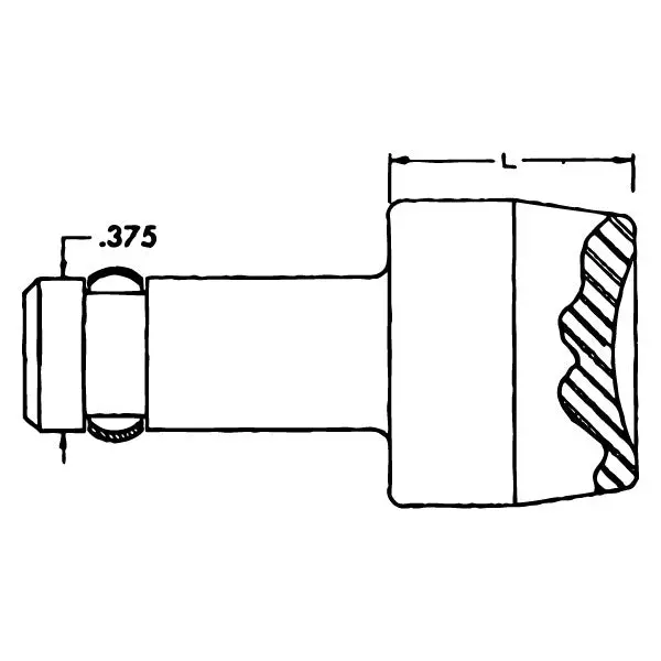 Dl262-4703 - Cupped Squeezer Set 0.375" Shank 1/2" Length 3/32" Universal An470 2