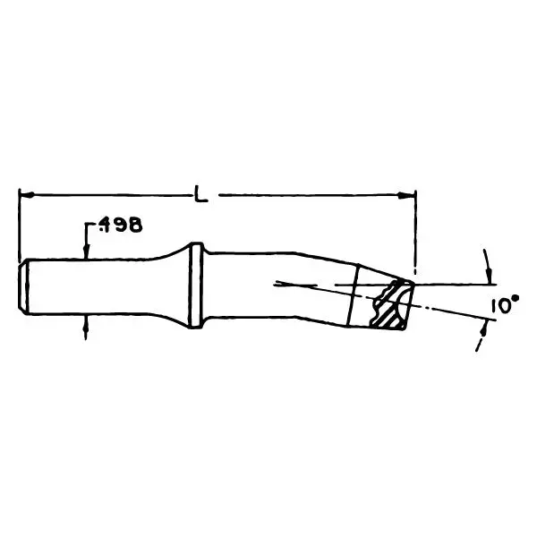 Dl45-4308 - 0.498" Shank Offset Standard Rivet Set Custom" Length 1/4" Cupping Round An430 2