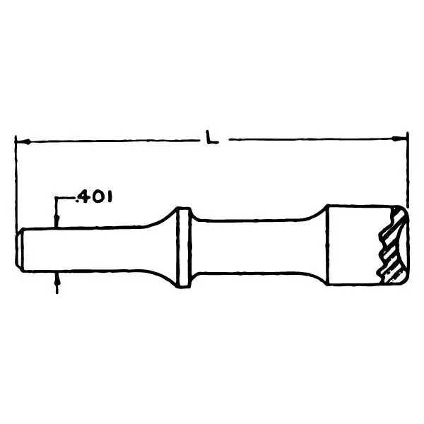 Dl55-47012 - 0.401" Shank Straight Bell Rivet Set Custom" Length 3/8" Cupping Universal An470 2
