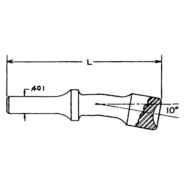 Dl62-47012 - 0.401" Shank Offset Bell Rivet Set 7 1/2" Length 3/8" Cupping Universal An470 2