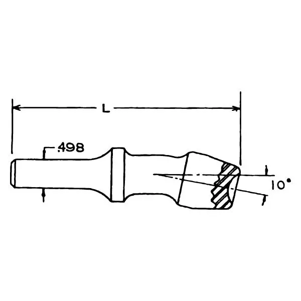 Dl85-45510 - 0.498" Shank Offset Bell Rivet Set Custom" Length 5/16" Cupping Brazier An455 2