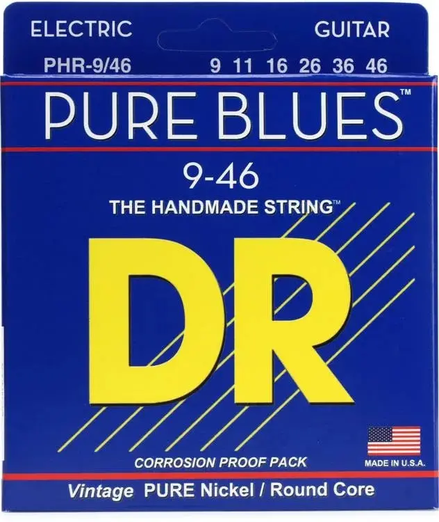 Dr Pure Blues 9-46 Electric Guitar Strings 1
