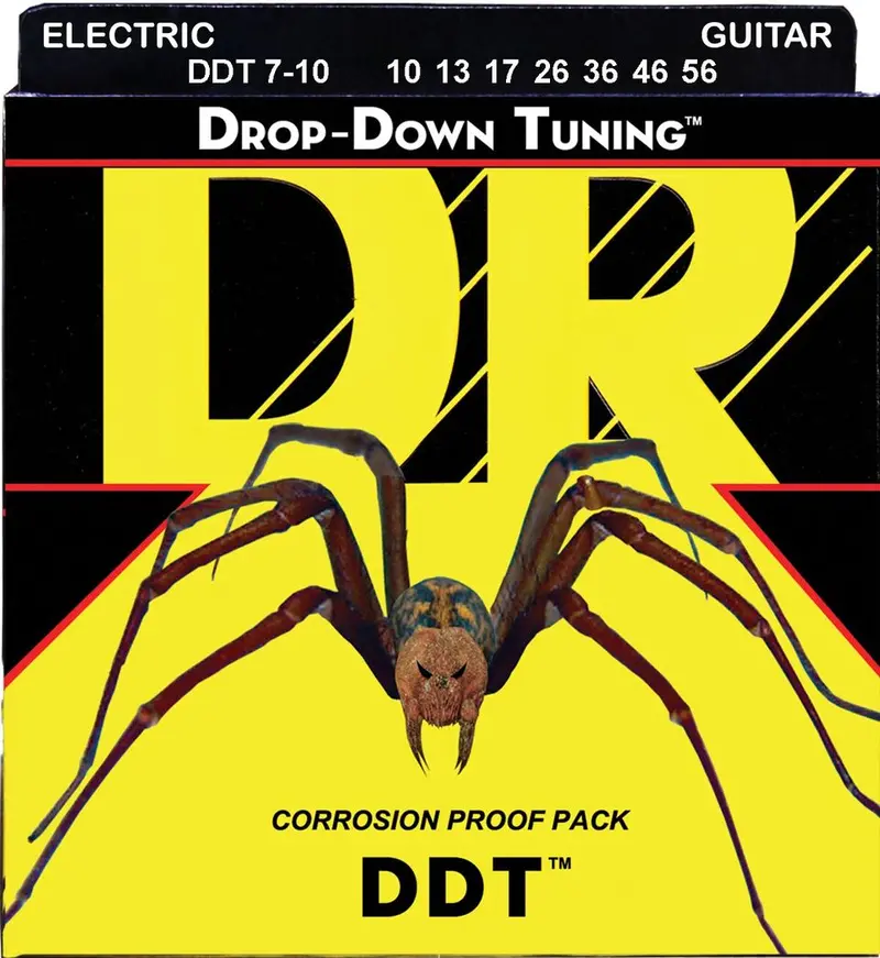 Dr Strings Drop Down Tuning 7 String Electric Guitar Strings (10-56) 1