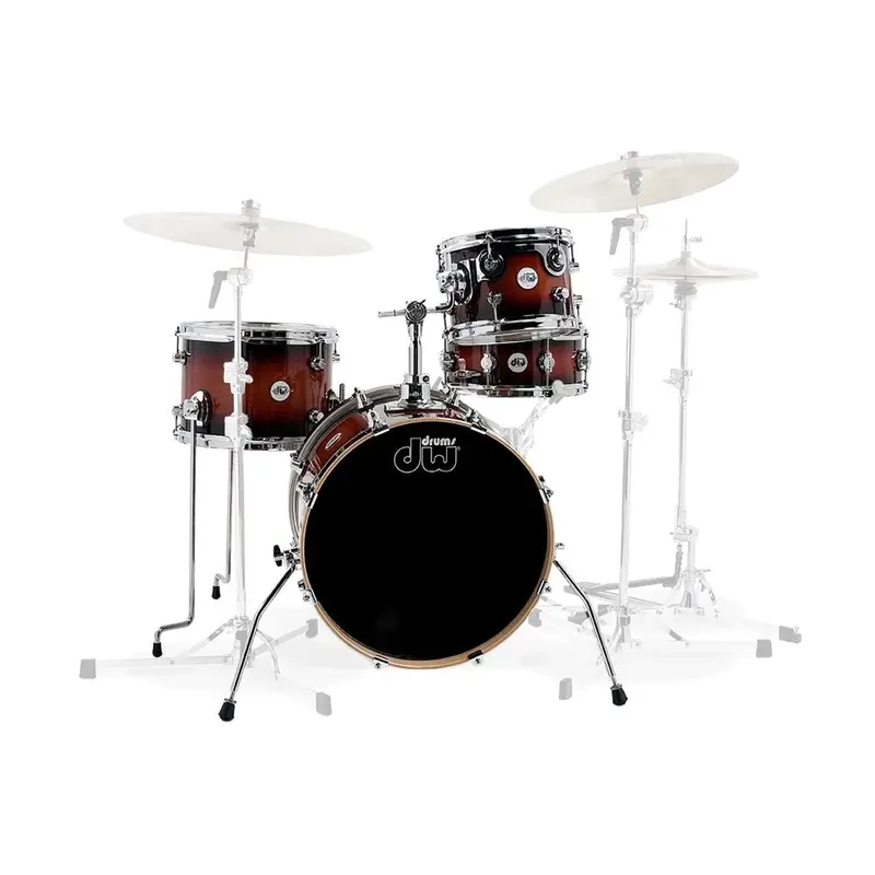 Dw Design Series Mini-Pro 4 Piece Shell Pack - Tobacco Burst 1