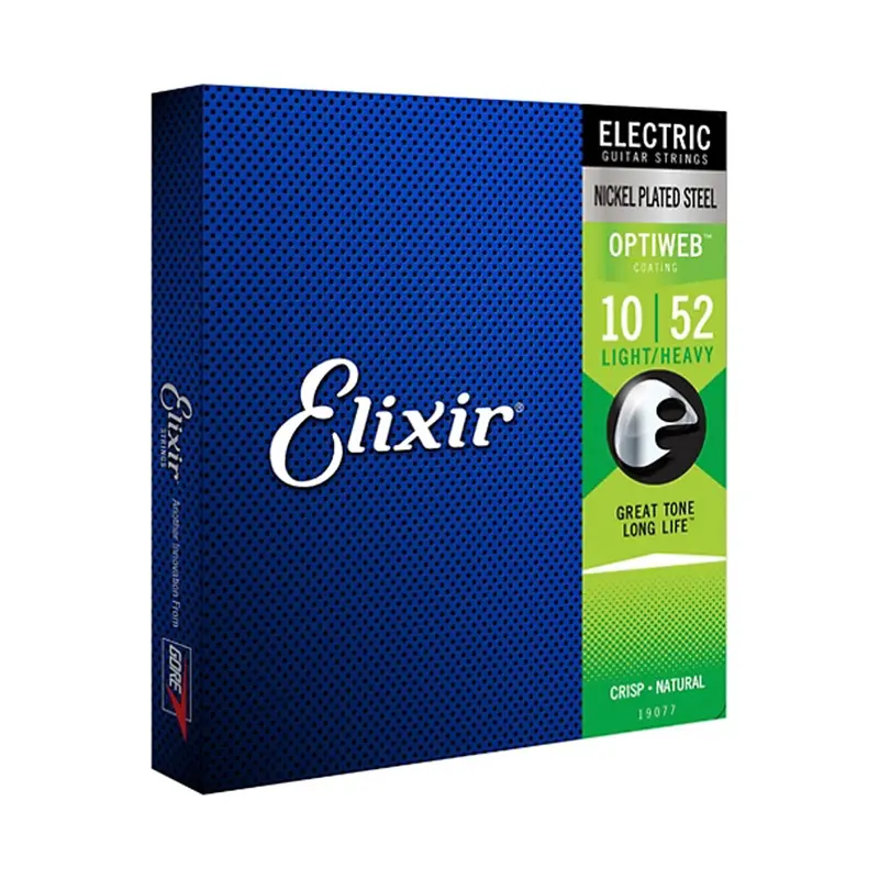Elixir 19077 Electric Guitar Strings With Optiweb Coating, Light/Heavy (.010-.052) 1