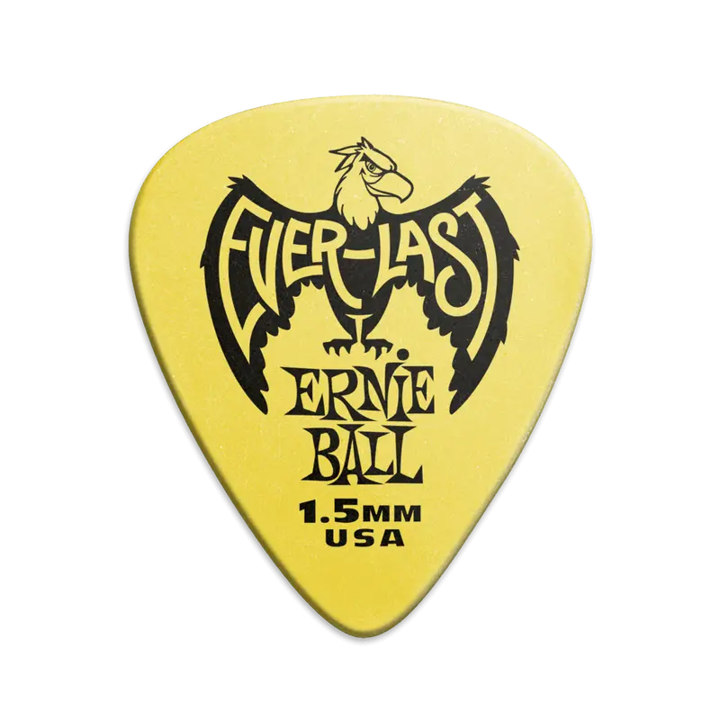 Ernie Ball 1.5Mm Yellow Everlast Guitar Pick - Each 1
