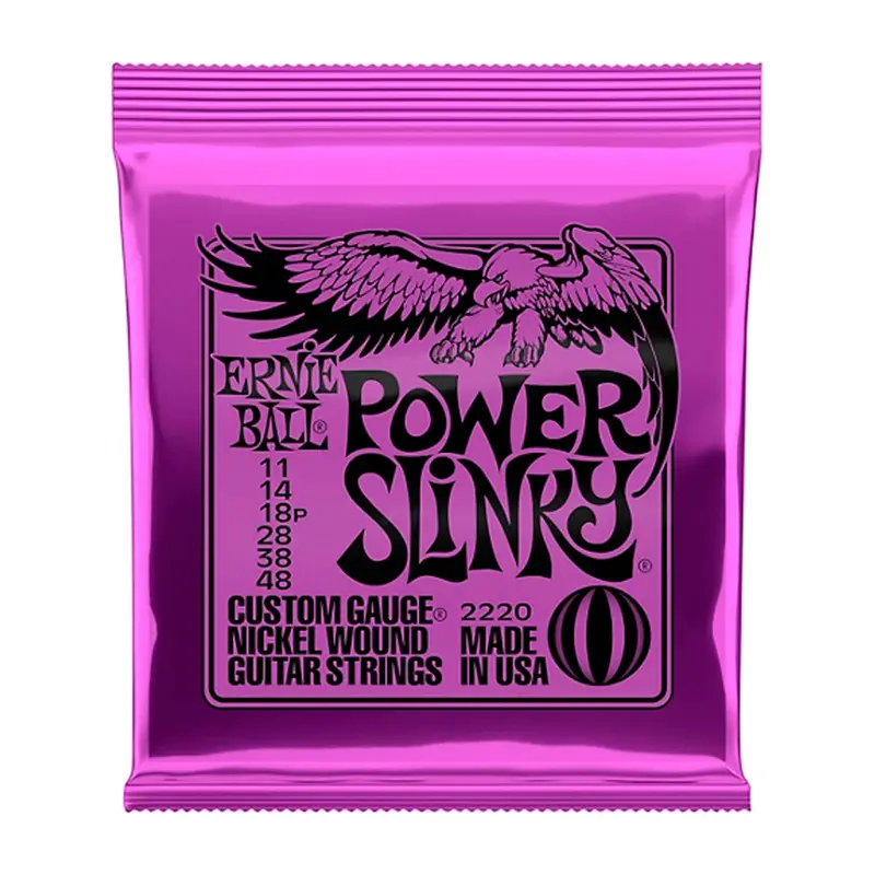 Ernie Ball 2220 Power Slinky Nickel Electric Guitar Strings 1