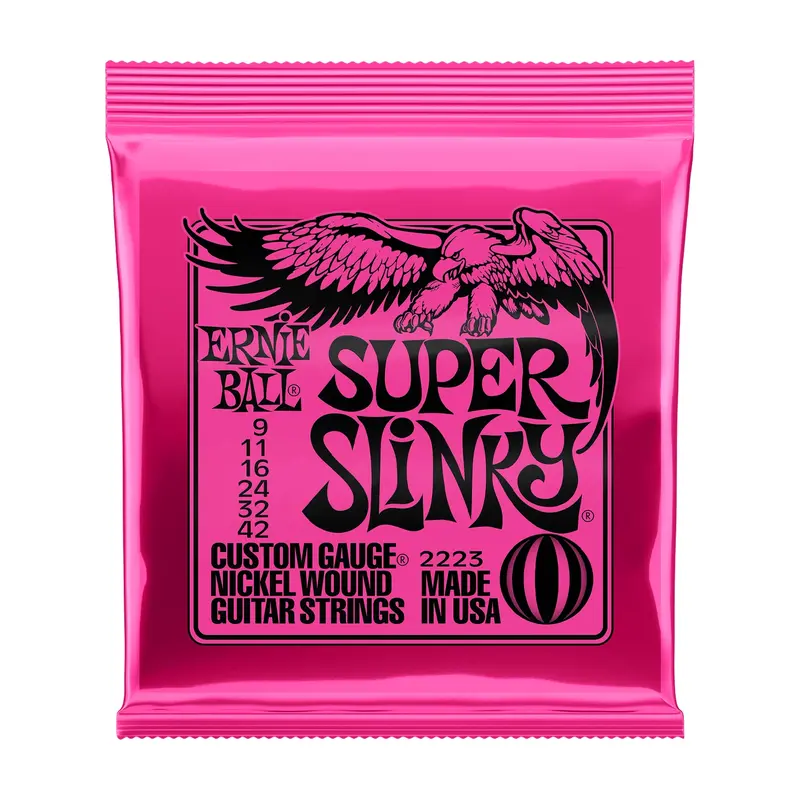 Ernie Ball 2223 Nickel Super Slinky Custom Gauge Electric Guitar Strings 1