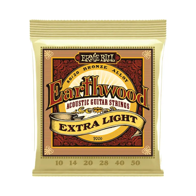 Ernie Ball Earthwood 80/20 10-50 Gauge Acoustic Guitar String Set 1