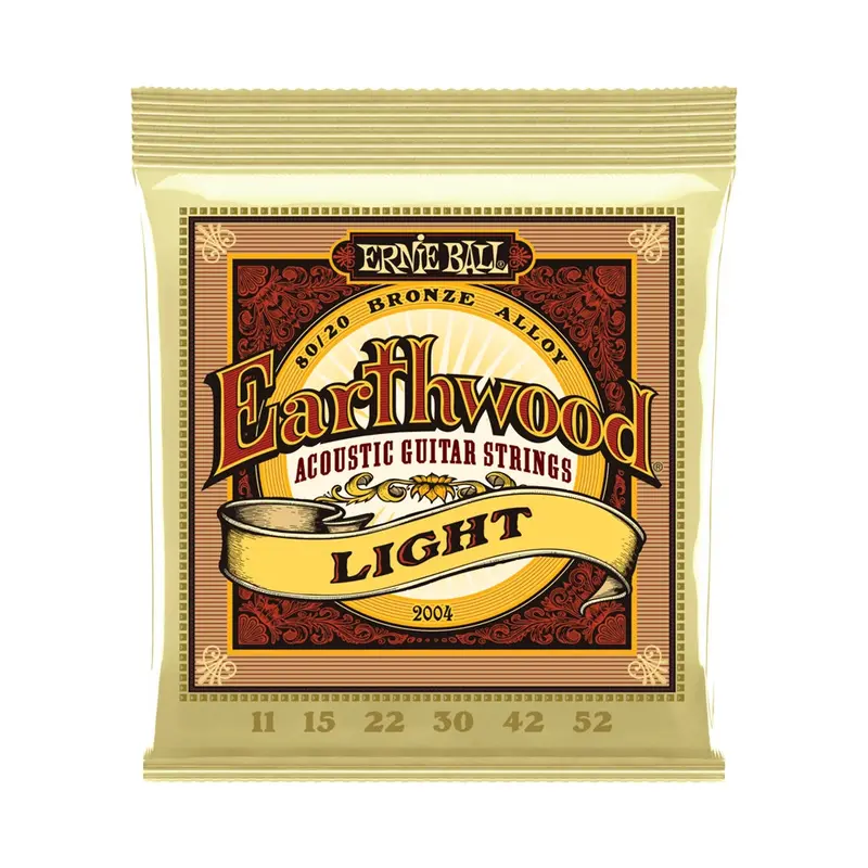 Ernie Ball Earthwood 80/20 11-52 Gauge Acoustic Guitar String Set 1