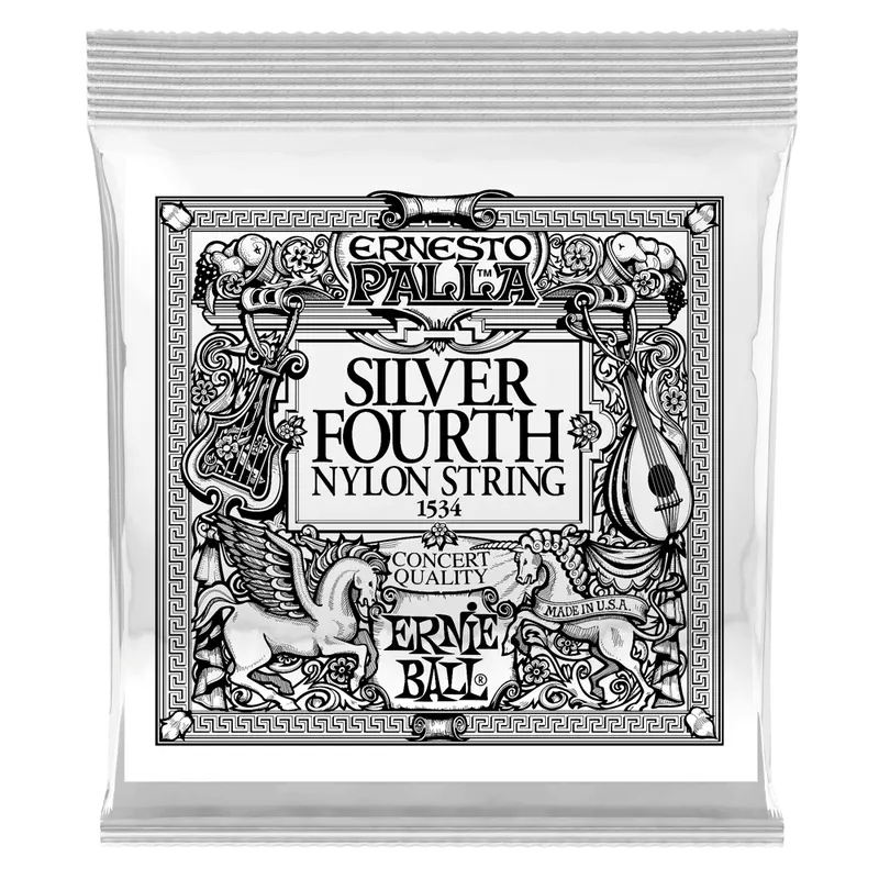 Ernie Ball Ernesto Palla Black Nylon Ball End Classical Guitar Strings - 4Th String .030 1