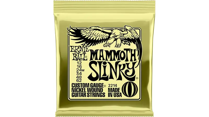 Ernie Ball Mammoth Slinky Nickel Wound Electric Guitar Strings - Gauge 12 - 62 1