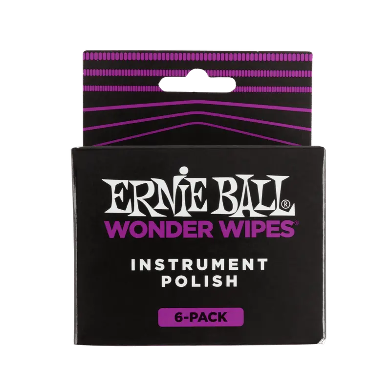 Ernie Ball Wonder Wipes Instrument Polish 6 Pack 1