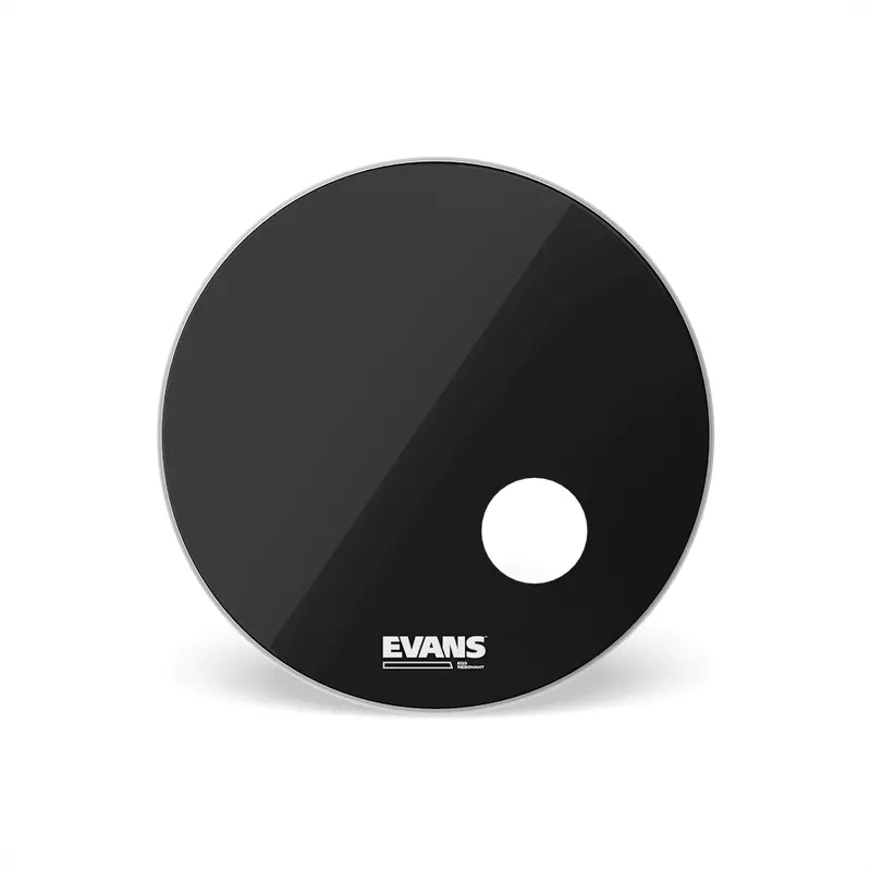 Evans Eq3 Black Resonant Bass Drumhead 22" 1
