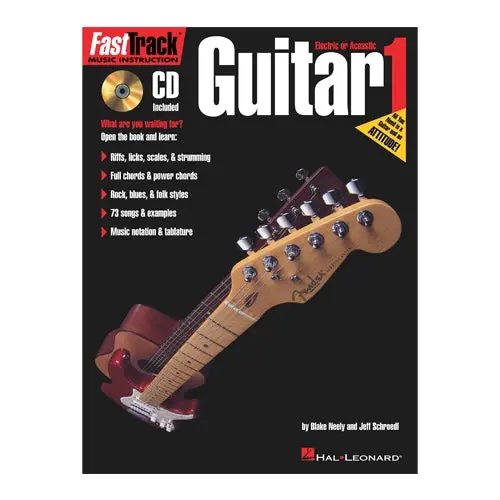 Fasttrack Electric Or Acoustic Guitar Method Book 1 1