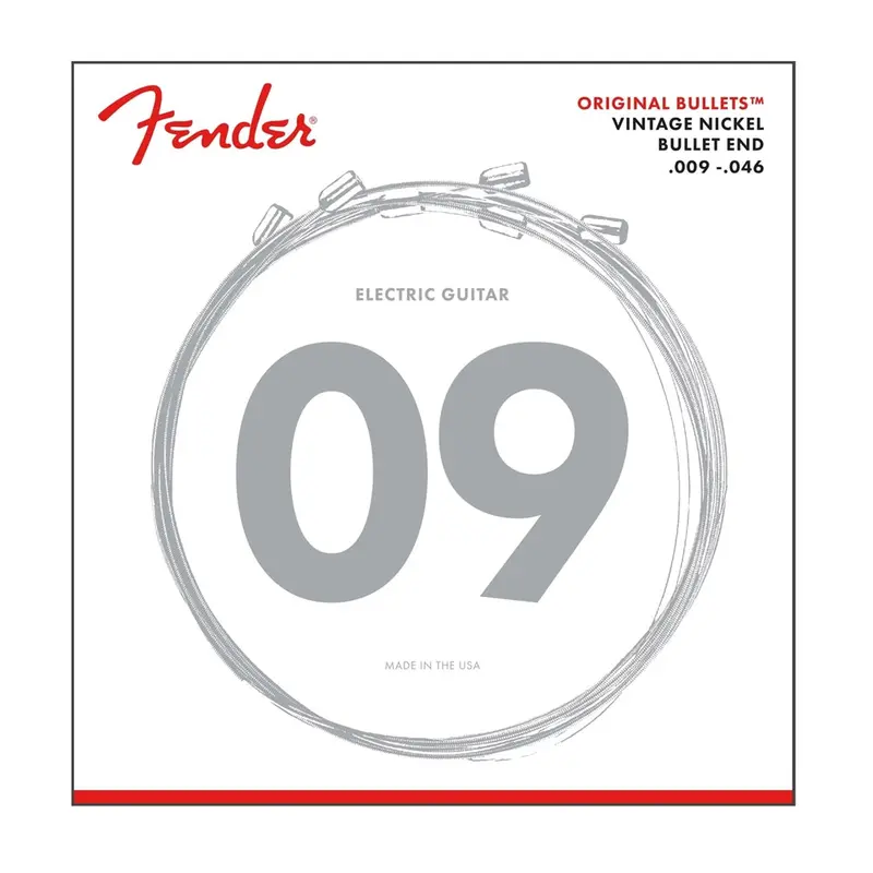 Fender 3150 Original Bullets Pure Nickel .009-.046 Guitar Strings 1