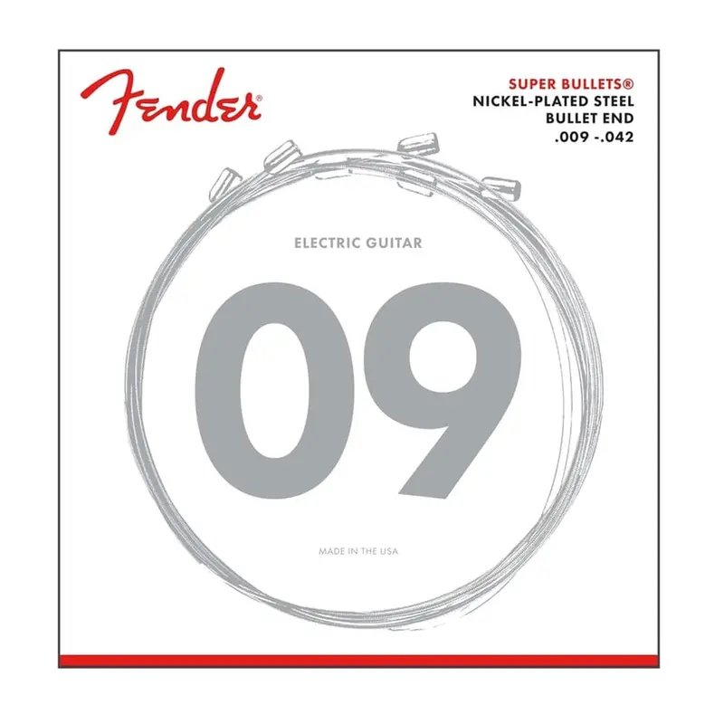 Fender 3250L Super Bullets Nickel Steel .009-.042 Light Gauge Electric Strings 1