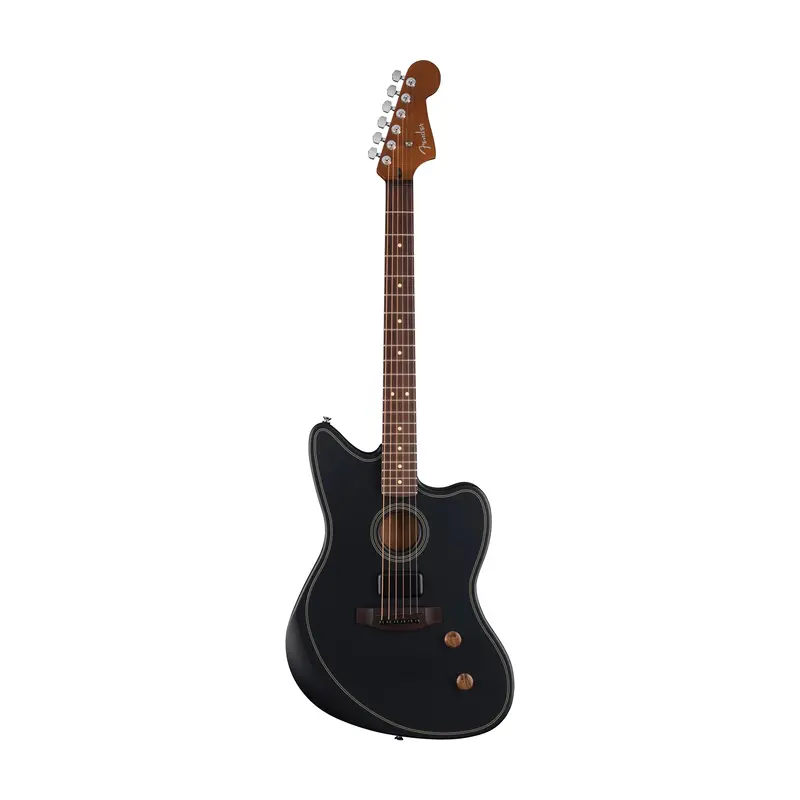 Fender Acoustasonic Standard Jazzmaster Acoustic-Electric Guitar - Black 1