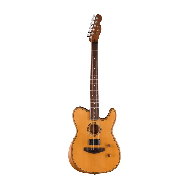 Fender Acoustasonic Standard Telecaster Acoustic-Electric Guitar - Aged Natural 1