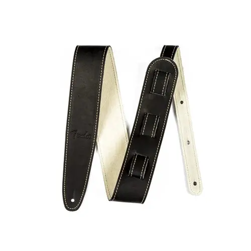 Fender Ball Glove Leather Guitar Strap - Black 1