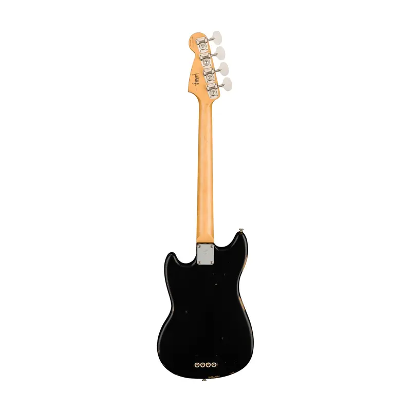 Fender Jmj Road Worn Mustang Solidbody Electric Bass - Black 2