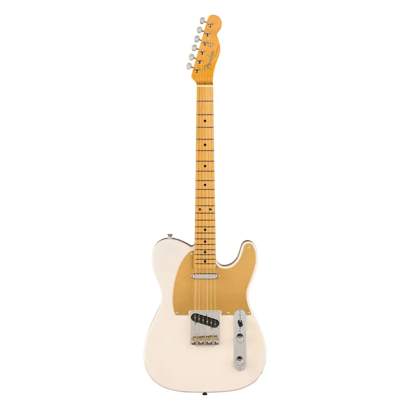 Fender Jv Modified '50S Telecaster Electric Guitar - White Blonde 1
