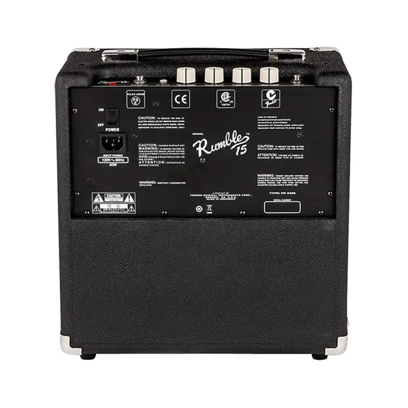 Fender Rumble 15 V3 1X8 Bass Combo Amplifier 2