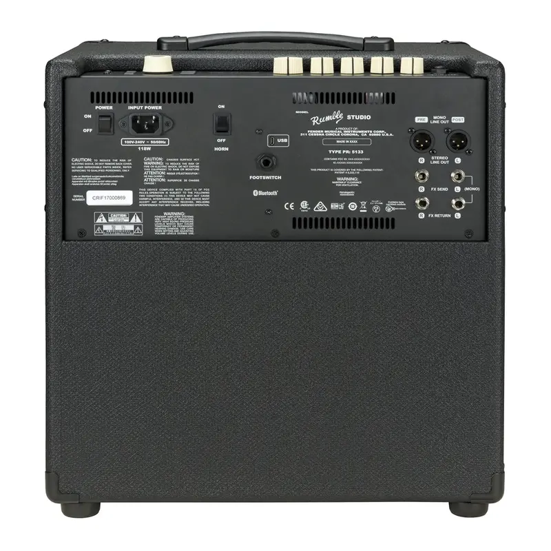 Fender Rumble Studio 40 40W 1X10 Bass Combo Amplifier Black 2