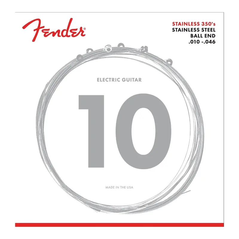 Fender Stainless Steel 350'S .010-.046 Guitar Strings 1