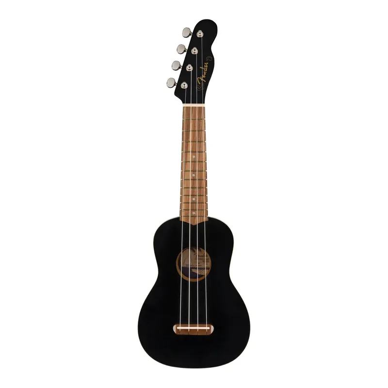 Fender Venice Soprano Ukulele - Black 1
