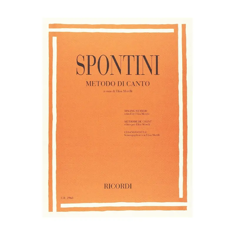 Gaspare Spontini Metodo Di Canto 1
