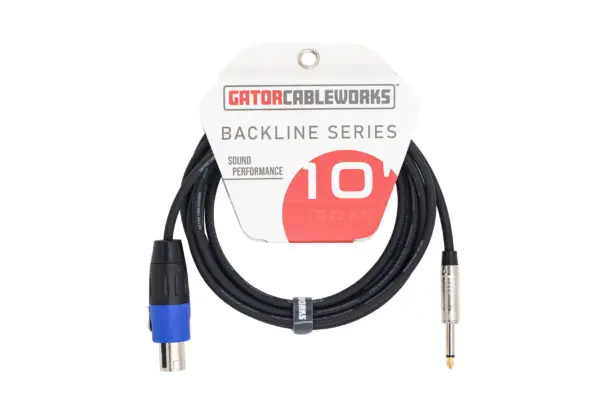 Gator Cableworks Backline Series Speaker Cable - Ts-Twist Lock - 10' 1