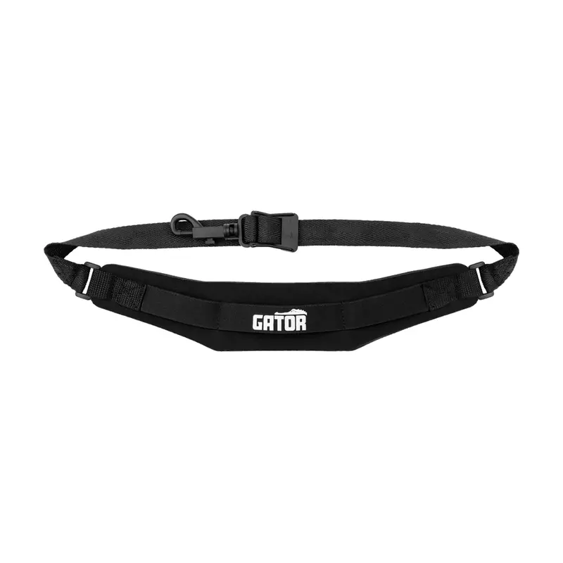 Gator Deluxe 19" Neoprene Saxophone Neck Strap - Black 1