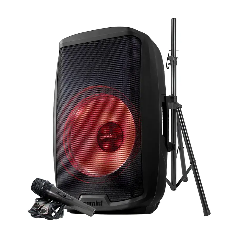 Gemini As-2115Bt-Lt-Pk 15" 2000W Bluetooth Pa Speaker With Led 1