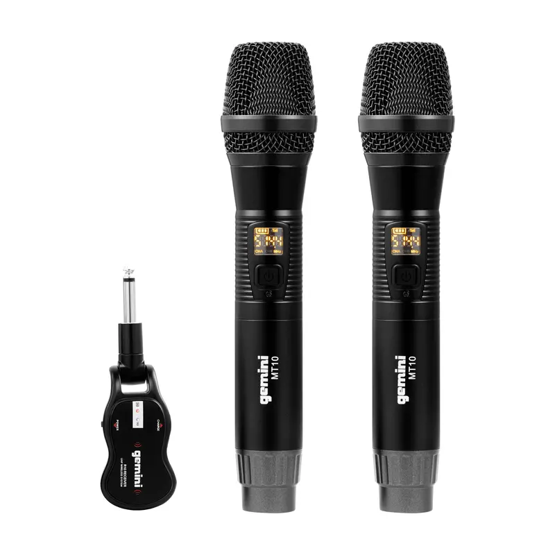 Gemini Gmu-M200 Dual Handheld Wireless Uhf Microphone System 1