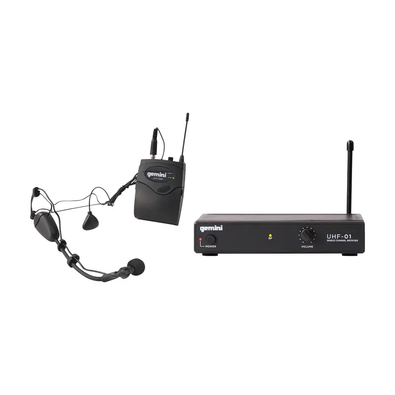 Gemini Uhf-01Hl Wireless Headset/Lavalier Combo System F1 1