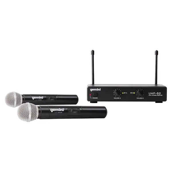 Gemini Uhf-02M 2-Channel Wireless Handheld Mic 2