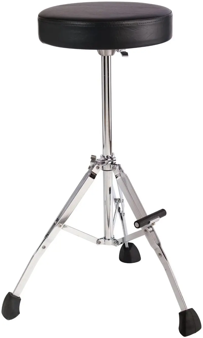Gibraltar Fixed Height Drum Throne W/ Round Seat & Footrest 1