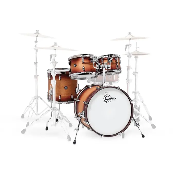 Gretsch Drums Renown Rn2-E604 4-Piece Shell Pack - Satin Tobacco Burst 1