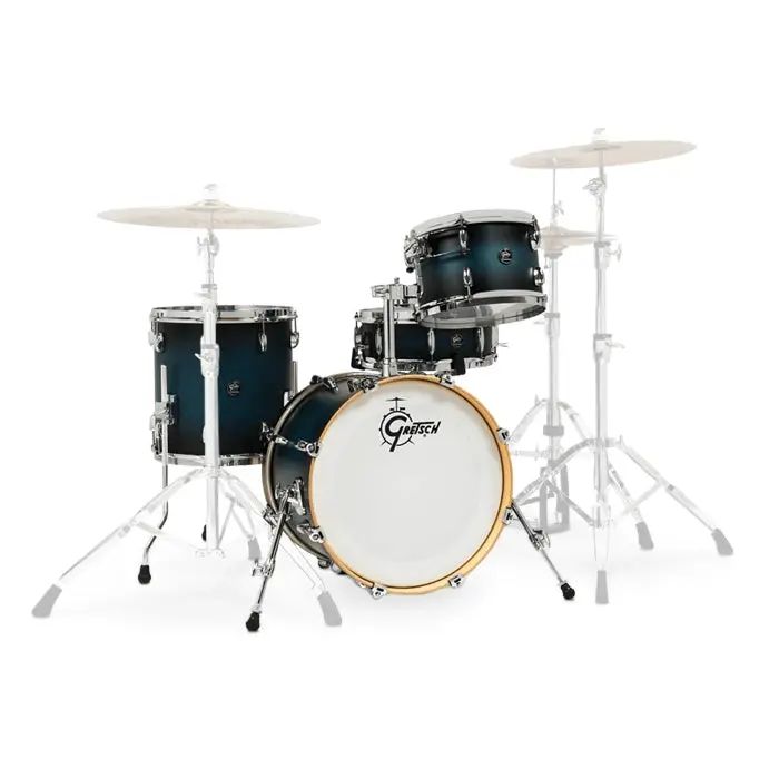 Gretsch Drums Renown Rn2-J484 4-Piece Shell Pack - Satin Antique Blue Burst 1