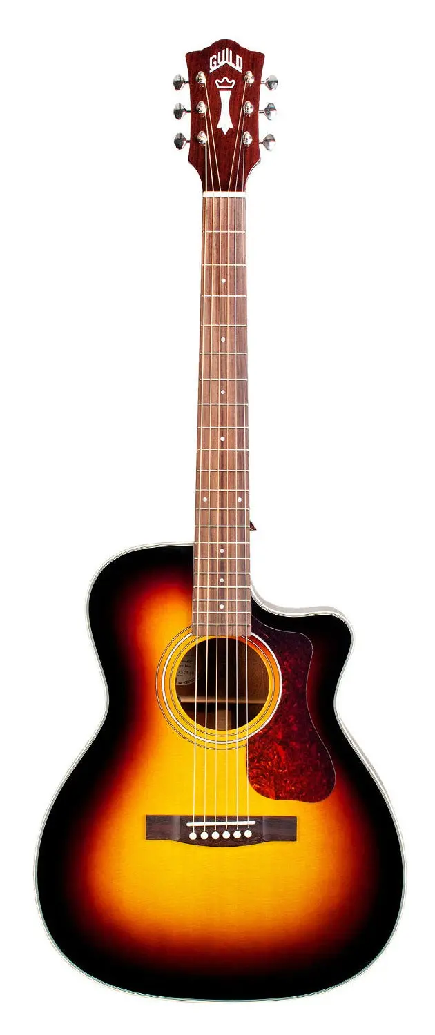 Guild Om-140Ce Orchestra Acoustic-Electric Guitar - Antique Burst 1