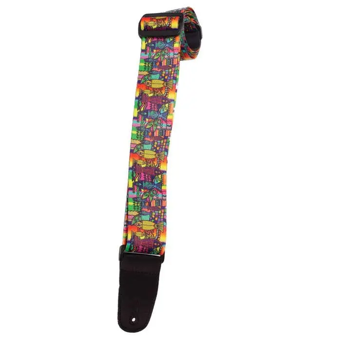 Henry Heller 2" Artist Series Sublimation Design Strap - 60'S Style Tie-Dye 1