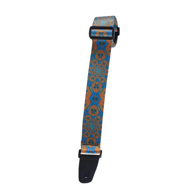 Henry Heller 2" Artist Series Sublimation Design Strap - Blue & Orange Kaleidoscope 1