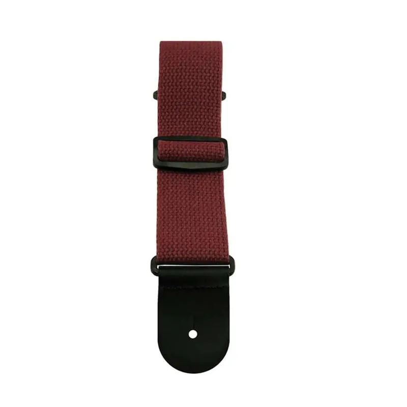 Henry Heller 2" Cotton Guitar Strap - Burgundy 1