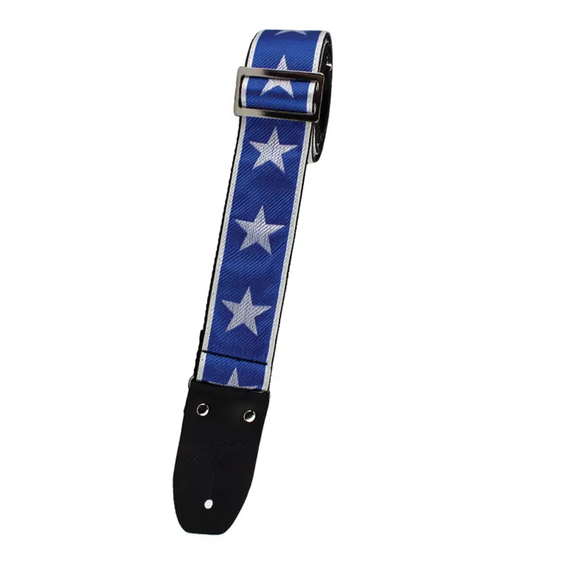 Henry Heller 2" Woven Jacquard Strap - Blue With White Stars 1