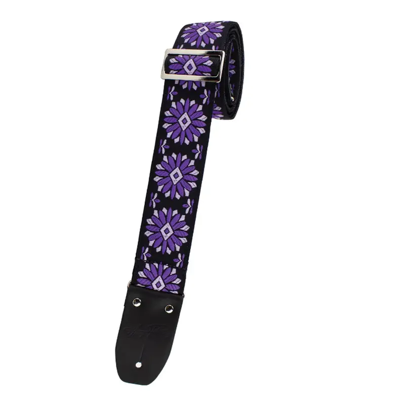 Henry Heller Woven Jacquard Strap - Purple Blossom 1